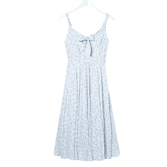 BOGO FREE! FAT FACE Ivory/Indigo TIBBY Starfish Midi Dress ECO-Responsible Sz 6 - Picture 4 of 16